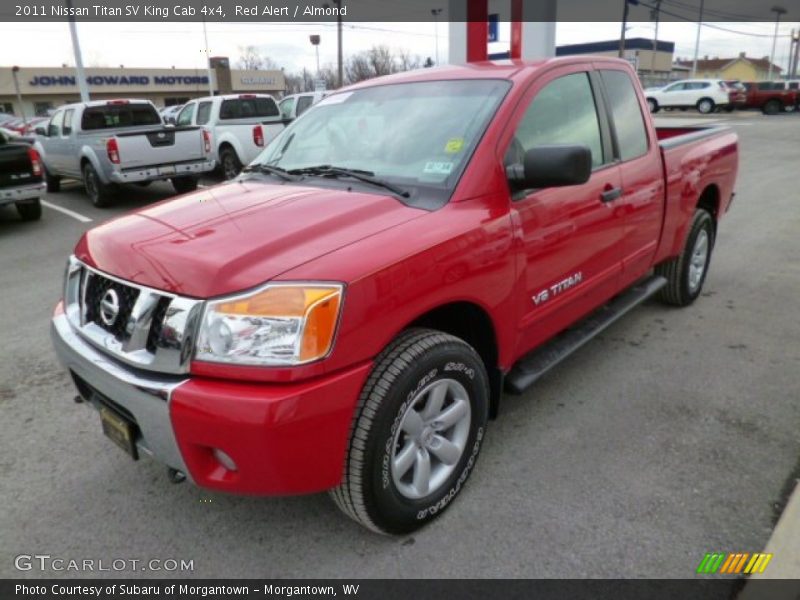 Red Alert / Almond 2011 Nissan Titan SV King Cab 4x4