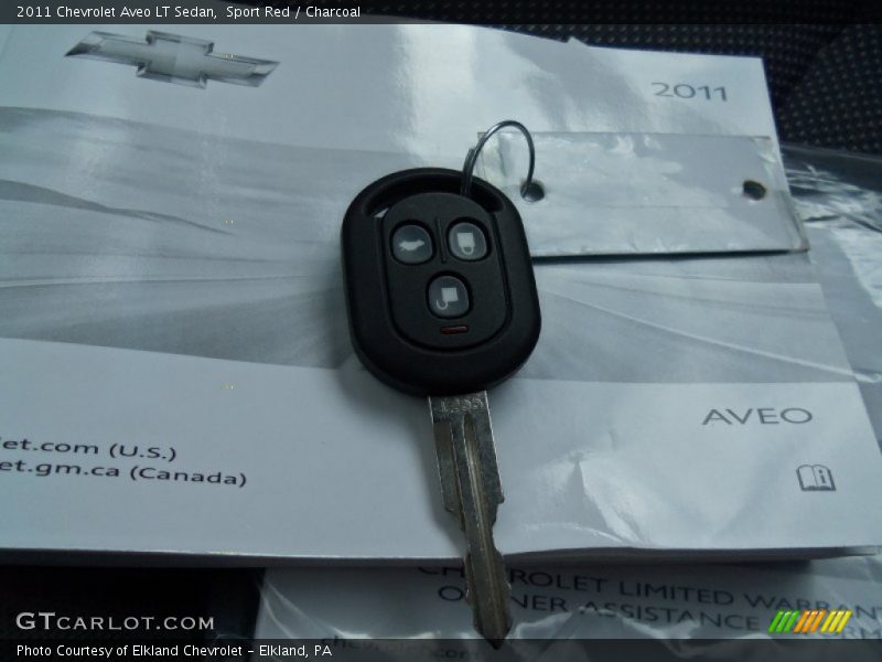 Sport Red / Charcoal 2011 Chevrolet Aveo LT Sedan