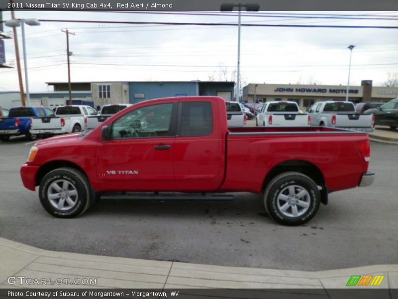 Red Alert / Almond 2011 Nissan Titan SV King Cab 4x4