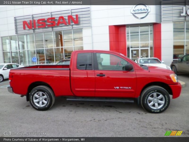 Red Alert / Almond 2011 Nissan Titan SV King Cab 4x4