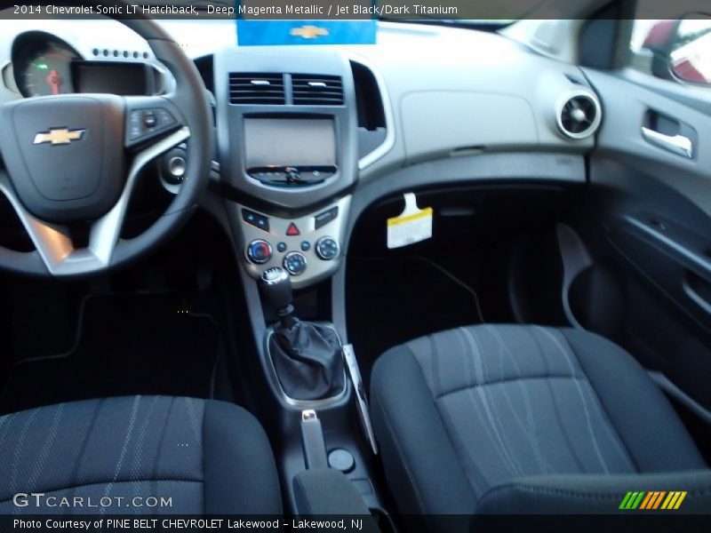 Deep Magenta Metallic / Jet Black/Dark Titanium 2014 Chevrolet Sonic LT Hatchback
