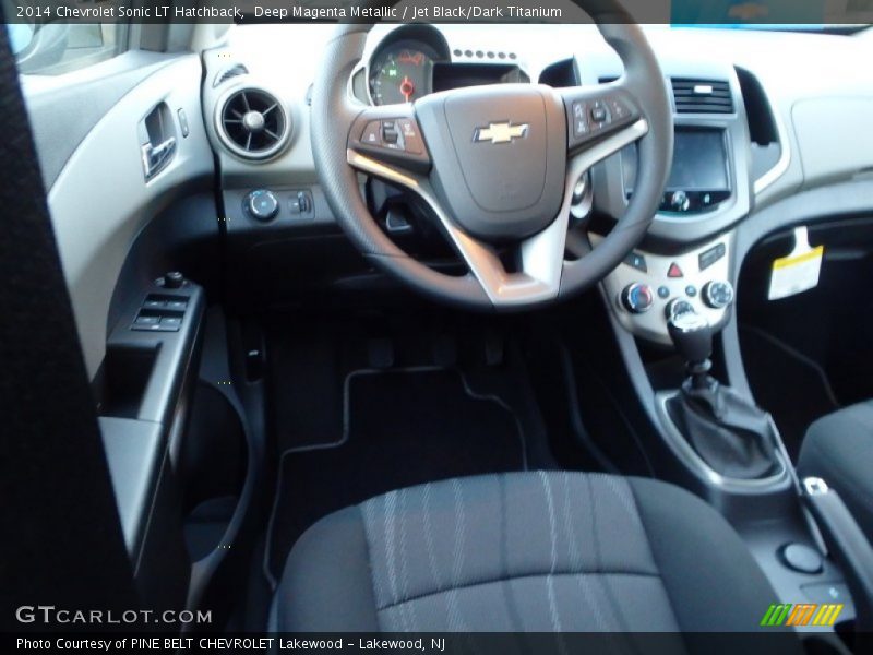 Deep Magenta Metallic / Jet Black/Dark Titanium 2014 Chevrolet Sonic LT Hatchback