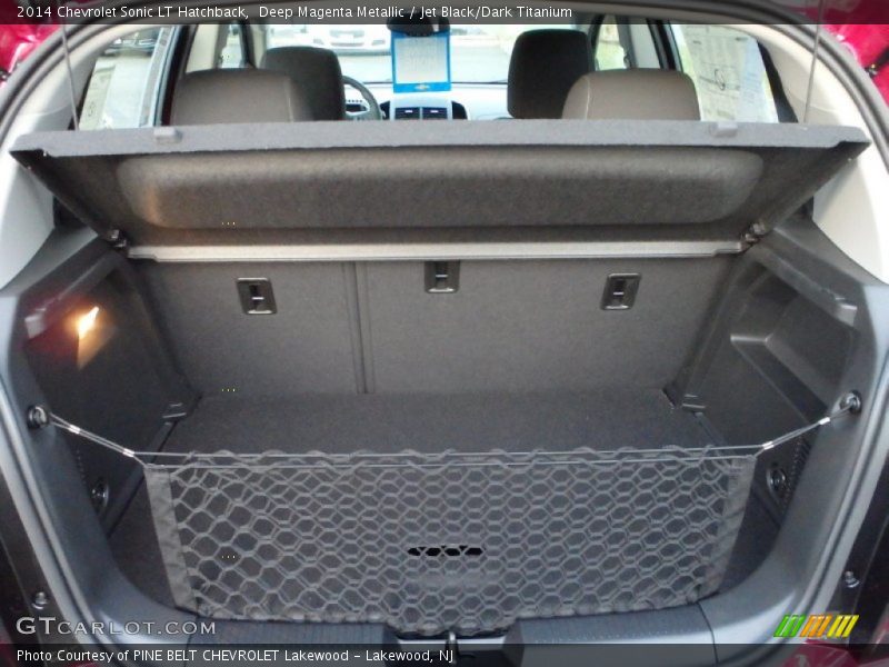 Deep Magenta Metallic / Jet Black/Dark Titanium 2014 Chevrolet Sonic LT Hatchback
