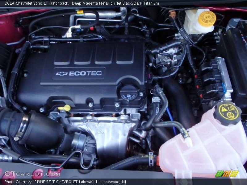 Deep Magenta Metallic / Jet Black/Dark Titanium 2014 Chevrolet Sonic LT Hatchback