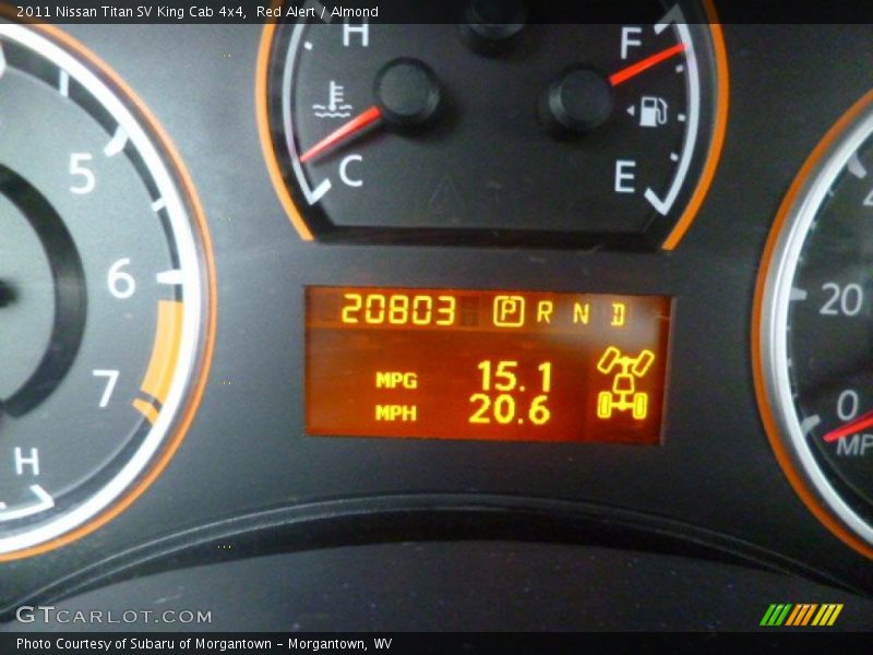 Red Alert / Almond 2011 Nissan Titan SV King Cab 4x4
