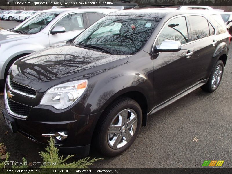 Ashen Gray Metallic / Jet Black 2014 Chevrolet Equinox LTZ AWD