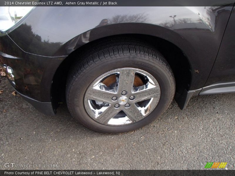 Ashen Gray Metallic / Jet Black 2014 Chevrolet Equinox LTZ AWD