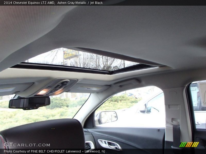 Ashen Gray Metallic / Jet Black 2014 Chevrolet Equinox LTZ AWD