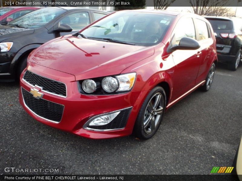 Crystal Red Tintcoat / RS Jet Black 2014 Chevrolet Sonic RS Hatchback