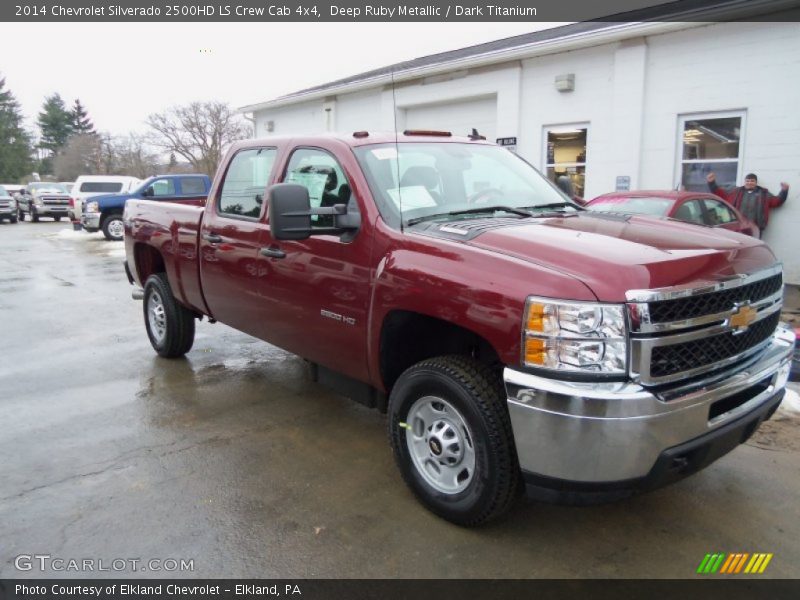 Deep Ruby Metallic / Dark Titanium 2014 Chevrolet Silverado 2500HD LS Crew Cab 4x4