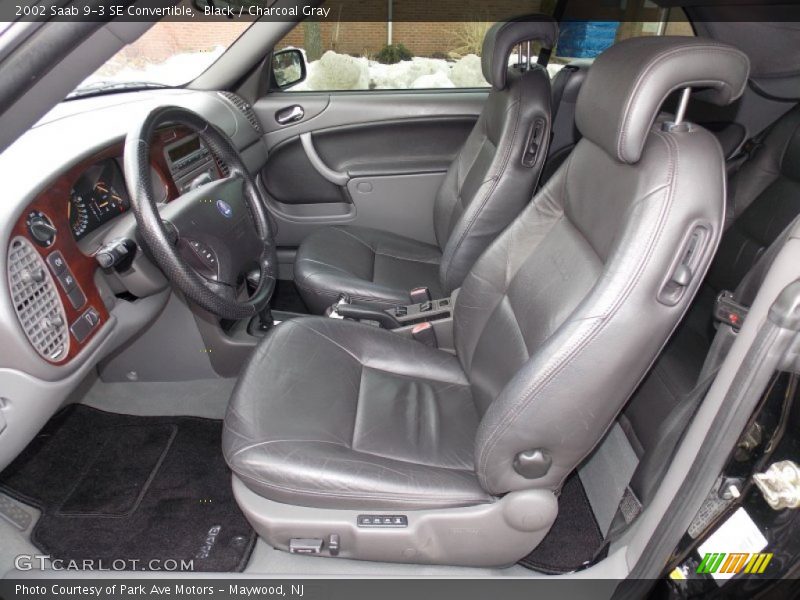  2002 9-3 SE Convertible Charcoal Gray Interior