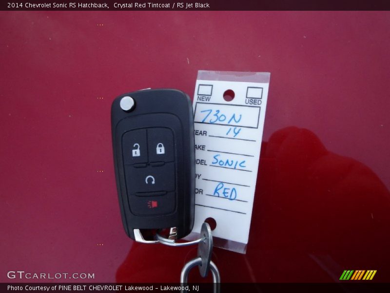 Crystal Red Tintcoat / RS Jet Black 2014 Chevrolet Sonic RS Hatchback