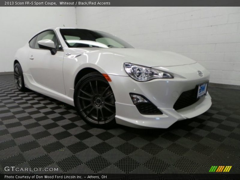 Whiteout / Black/Red Accents 2013 Scion FR-S Sport Coupe