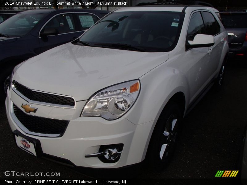 Summit White / Light Titanium/Jet Black 2014 Chevrolet Equinox LT