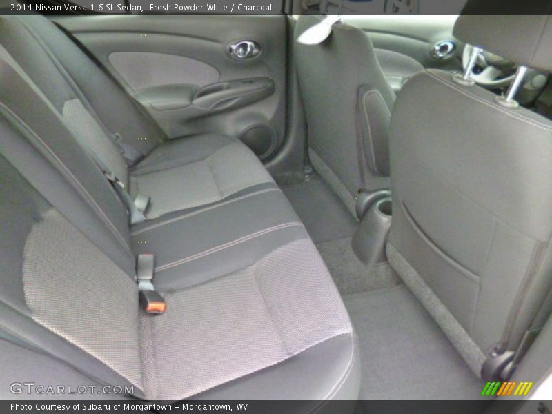 Fresh Powder White / Charcoal 2014 Nissan Versa 1.6 SL Sedan