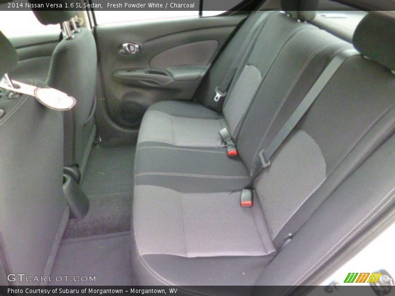Fresh Powder White / Charcoal 2014 Nissan Versa 1.6 SL Sedan