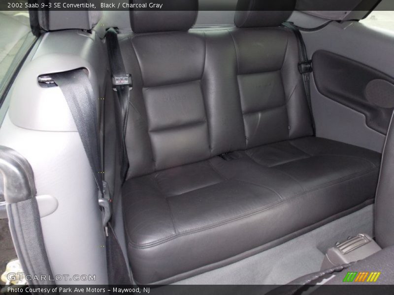 Black / Charcoal Gray 2002 Saab 9-3 SE Convertible