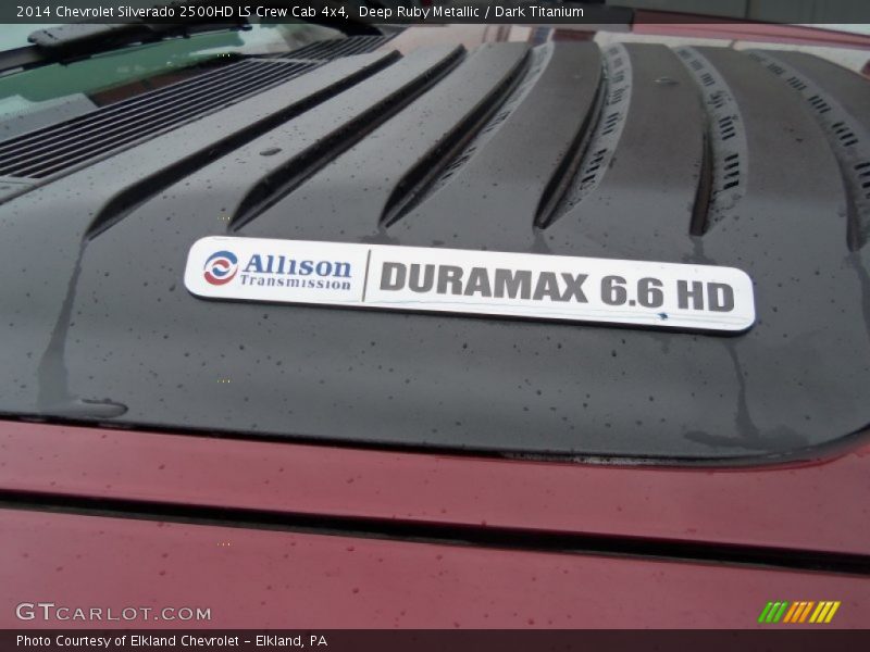 Deep Ruby Metallic / Dark Titanium 2014 Chevrolet Silverado 2500HD LS Crew Cab 4x4