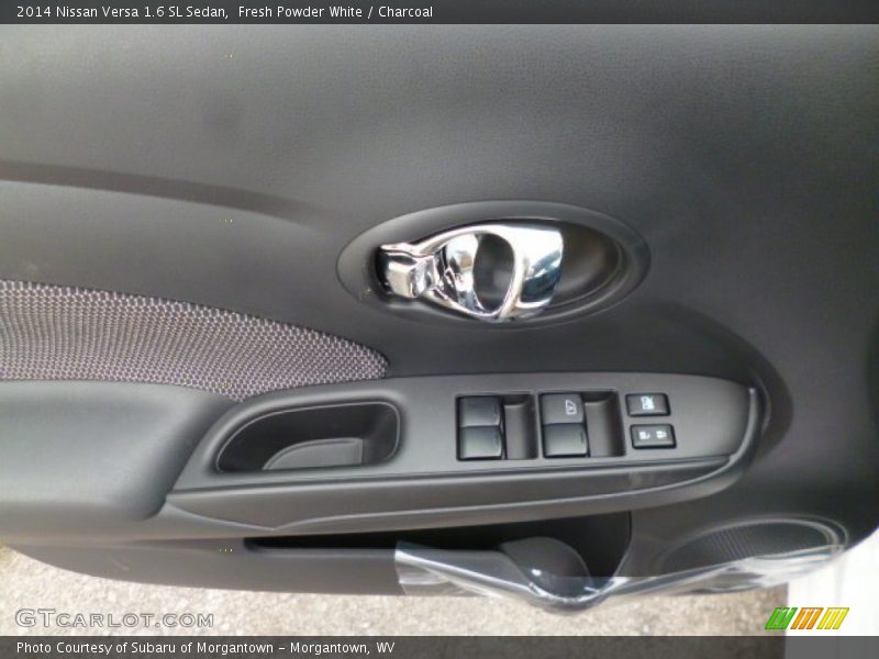 Fresh Powder White / Charcoal 2014 Nissan Versa 1.6 SL Sedan