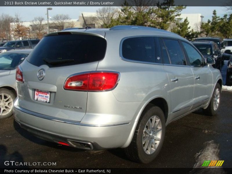 Quicksilver Metallic / Ebony Leather 2013 Buick Enclave Leather