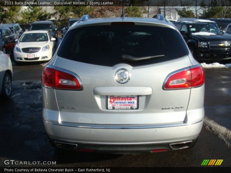 Quicksilver Metallic / Ebony Leather 2013 Buick Enclave Leather