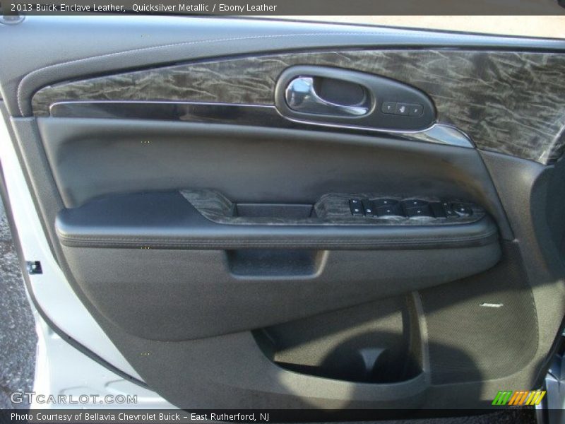 Quicksilver Metallic / Ebony Leather 2013 Buick Enclave Leather