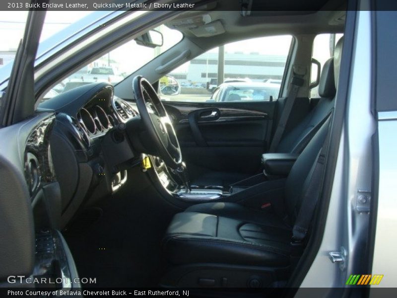 Quicksilver Metallic / Ebony Leather 2013 Buick Enclave Leather