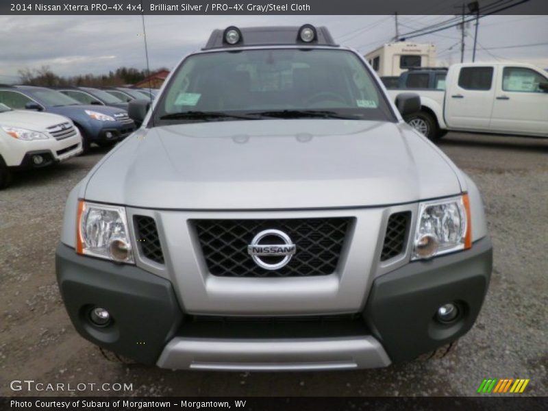 Brilliant Silver / PRO-4X Gray/Steel Cloth 2014 Nissan Xterra PRO-4X 4x4