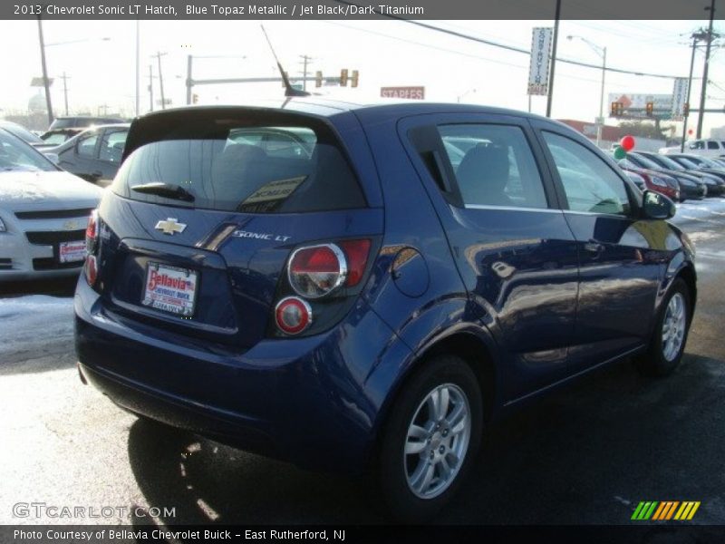 Blue Topaz Metallic / Jet Black/Dark Titanium 2013 Chevrolet Sonic LT Hatch