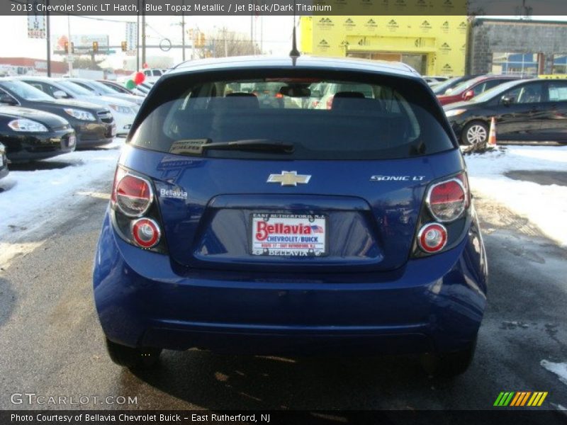 Blue Topaz Metallic / Jet Black/Dark Titanium 2013 Chevrolet Sonic LT Hatch