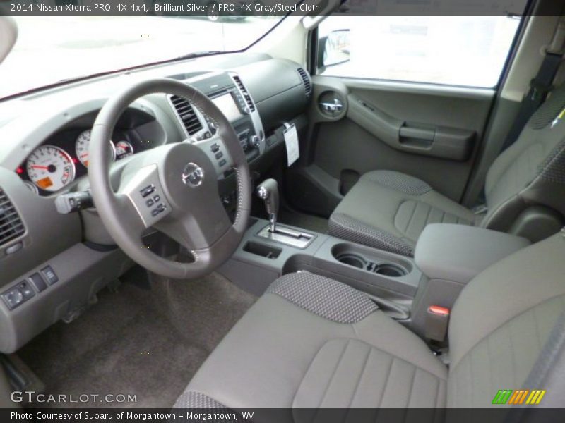 Brilliant Silver / PRO-4X Gray/Steel Cloth 2014 Nissan Xterra PRO-4X 4x4