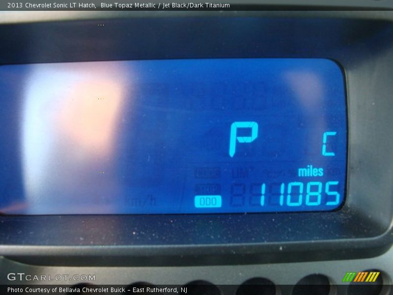 Blue Topaz Metallic / Jet Black/Dark Titanium 2013 Chevrolet Sonic LT Hatch