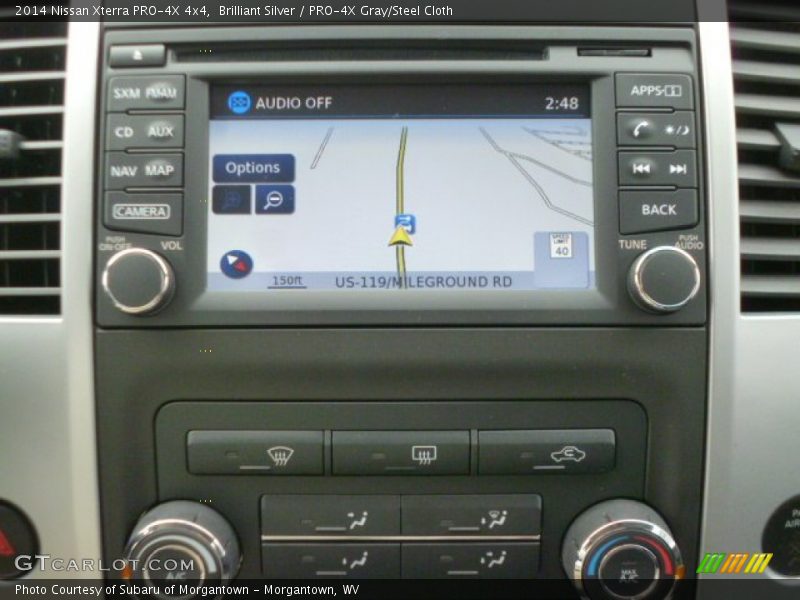 Brilliant Silver / PRO-4X Gray/Steel Cloth 2014 Nissan Xterra PRO-4X 4x4