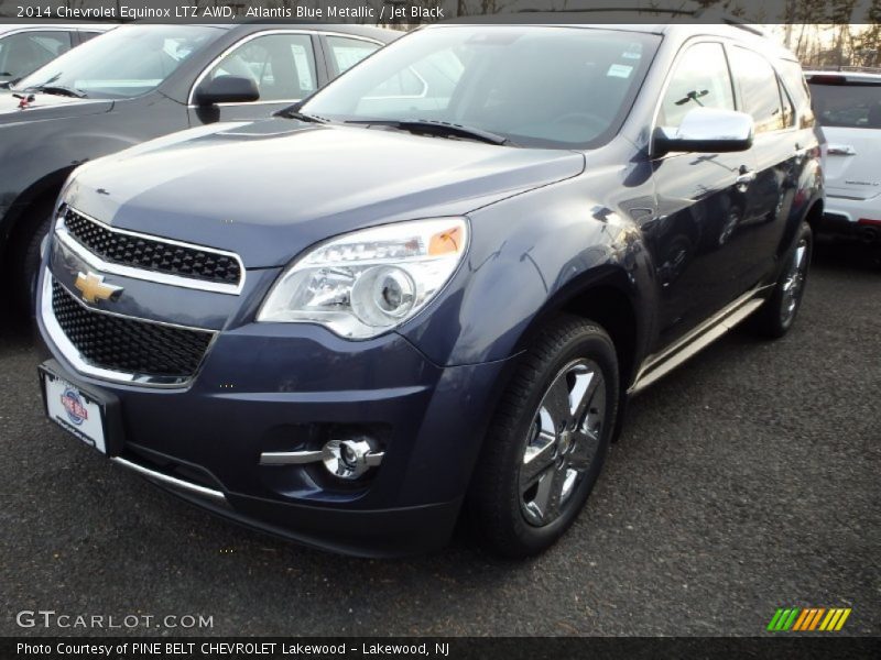 Atlantis Blue Metallic / Jet Black 2014 Chevrolet Equinox LTZ AWD