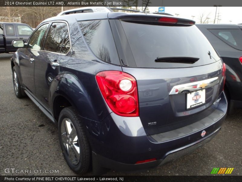 Atlantis Blue Metallic / Jet Black 2014 Chevrolet Equinox LTZ AWD