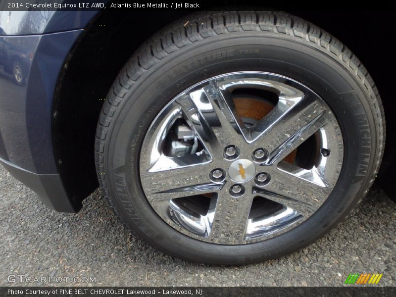 Atlantis Blue Metallic / Jet Black 2014 Chevrolet Equinox LTZ AWD