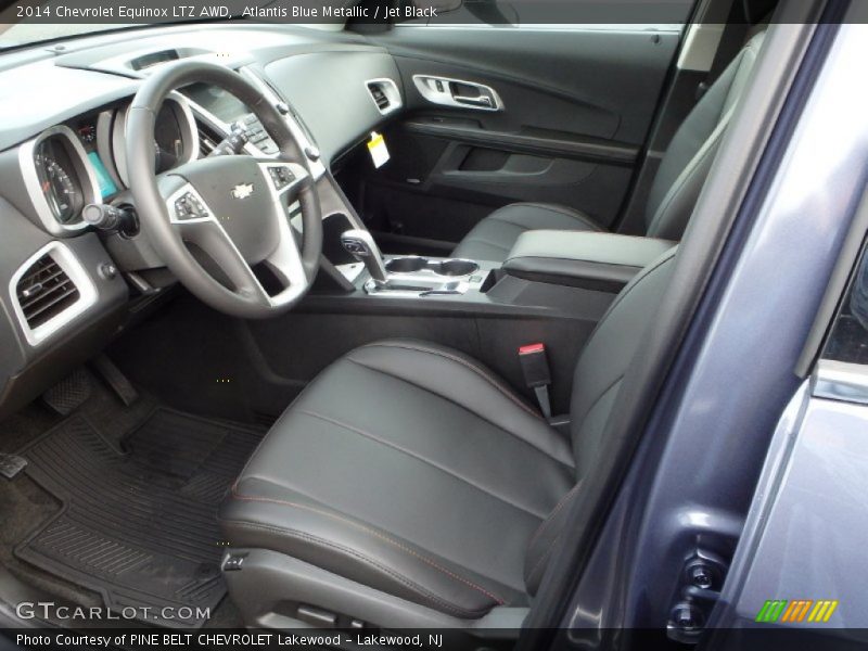 Atlantis Blue Metallic / Jet Black 2014 Chevrolet Equinox LTZ AWD