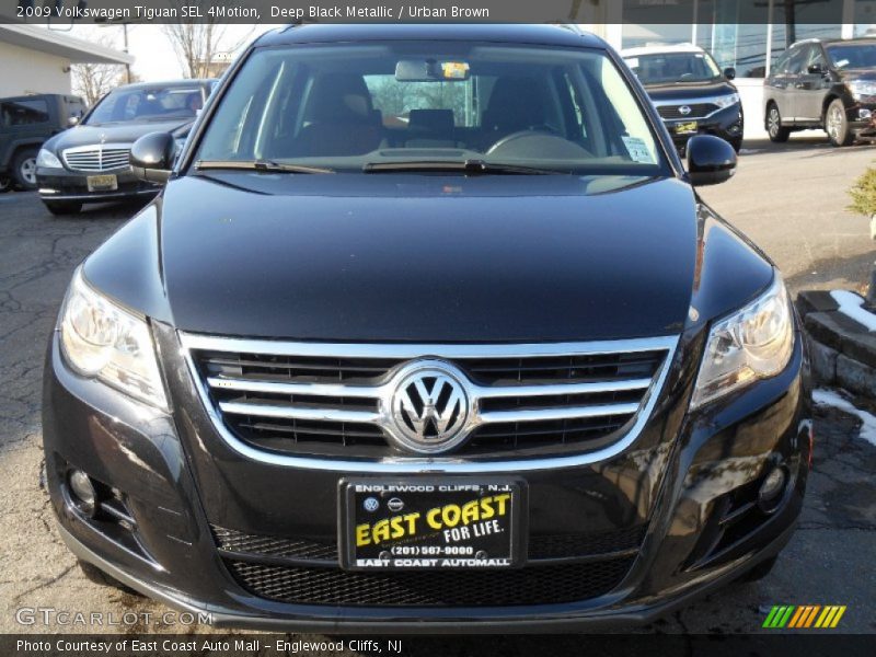 Deep Black Metallic / Urban Brown 2009 Volkswagen Tiguan SEL 4Motion