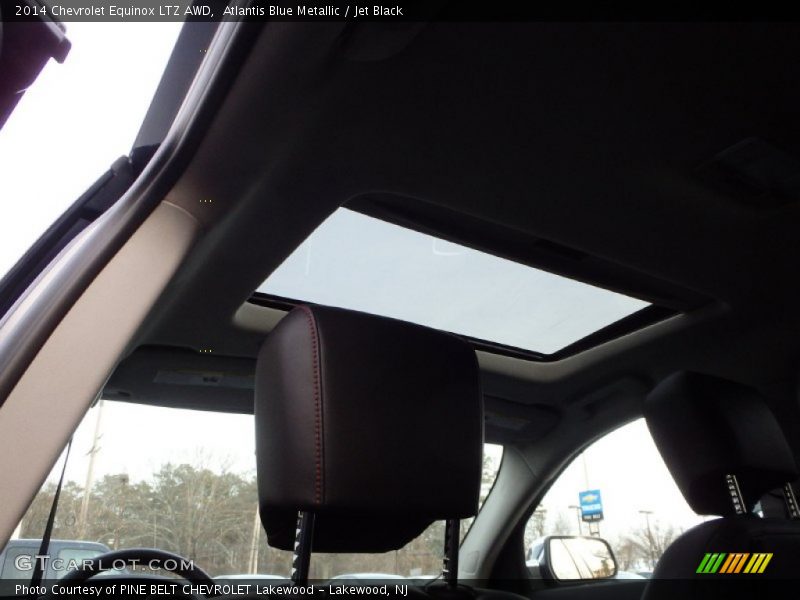 Atlantis Blue Metallic / Jet Black 2014 Chevrolet Equinox LTZ AWD