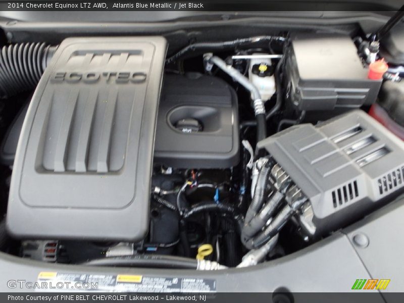 Atlantis Blue Metallic / Jet Black 2014 Chevrolet Equinox LTZ AWD