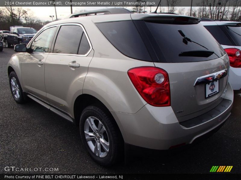 Champagne Silver Metallic / Light Titanium/Jet Black 2014 Chevrolet Equinox LT AWD