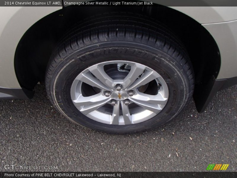 Champagne Silver Metallic / Light Titanium/Jet Black 2014 Chevrolet Equinox LT AWD