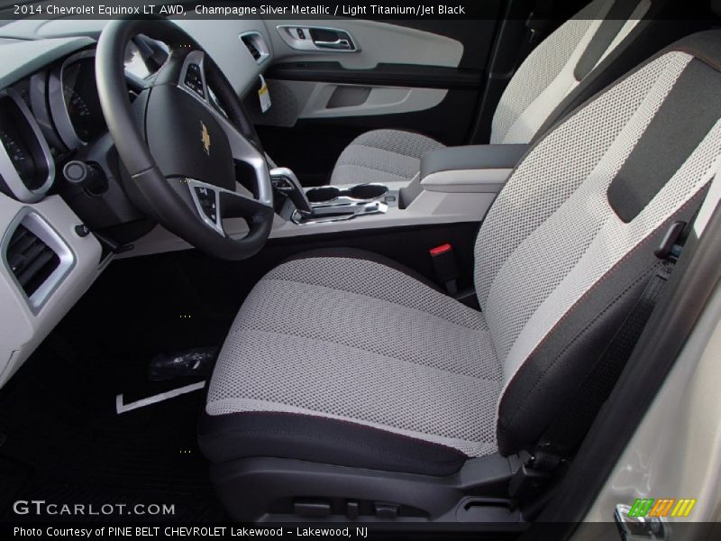 Champagne Silver Metallic / Light Titanium/Jet Black 2014 Chevrolet Equinox LT AWD