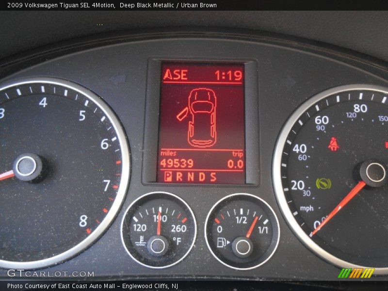 Deep Black Metallic / Urban Brown 2009 Volkswagen Tiguan SEL 4Motion