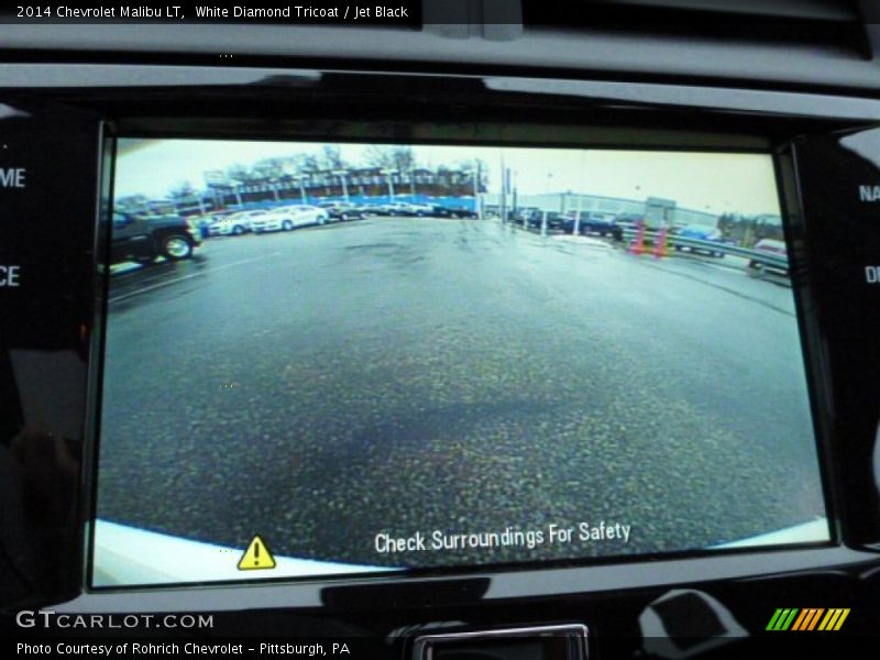 White Diamond Tricoat / Jet Black 2014 Chevrolet Malibu LT