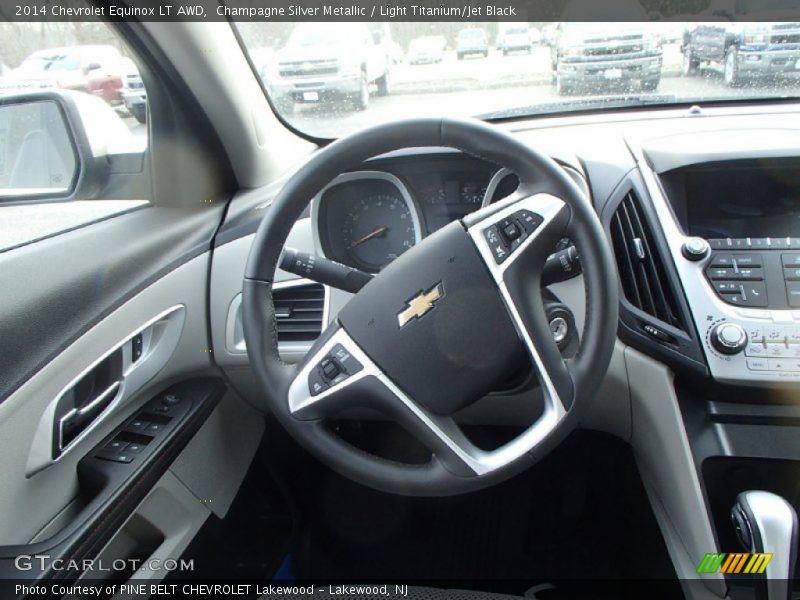 Champagne Silver Metallic / Light Titanium/Jet Black 2014 Chevrolet Equinox LT AWD