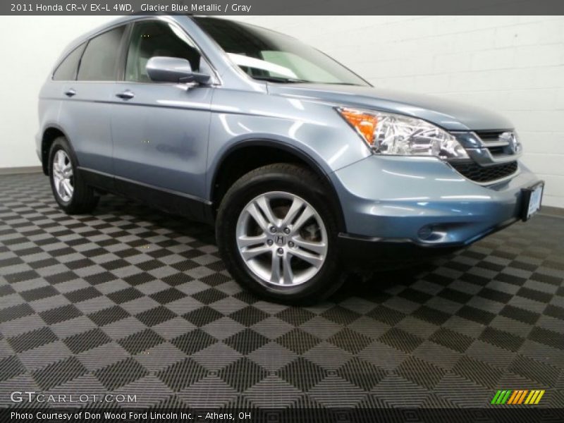 Glacier Blue Metallic / Gray 2011 Honda CR-V EX-L 4WD