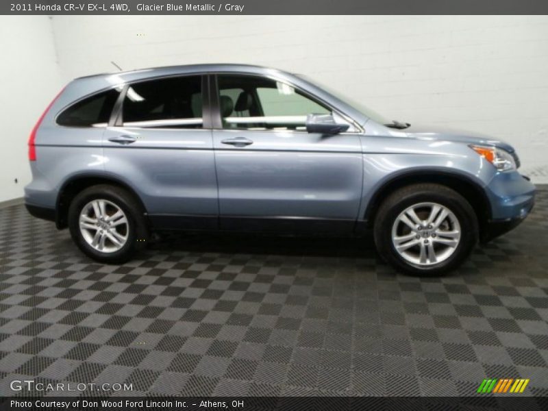 Glacier Blue Metallic / Gray 2011 Honda CR-V EX-L 4WD