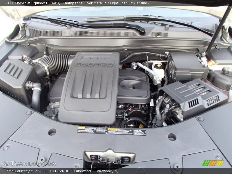 Champagne Silver Metallic / Light Titanium/Jet Black 2014 Chevrolet Equinox LT AWD