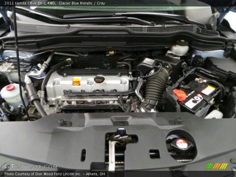 Glacier Blue Metallic / Gray 2011 Honda CR-V EX-L 4WD